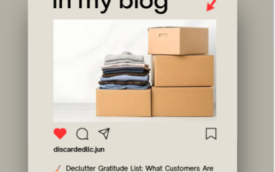 🧹 Declutter Gratitude List: What Customers Are Thankful For After Junk Removal